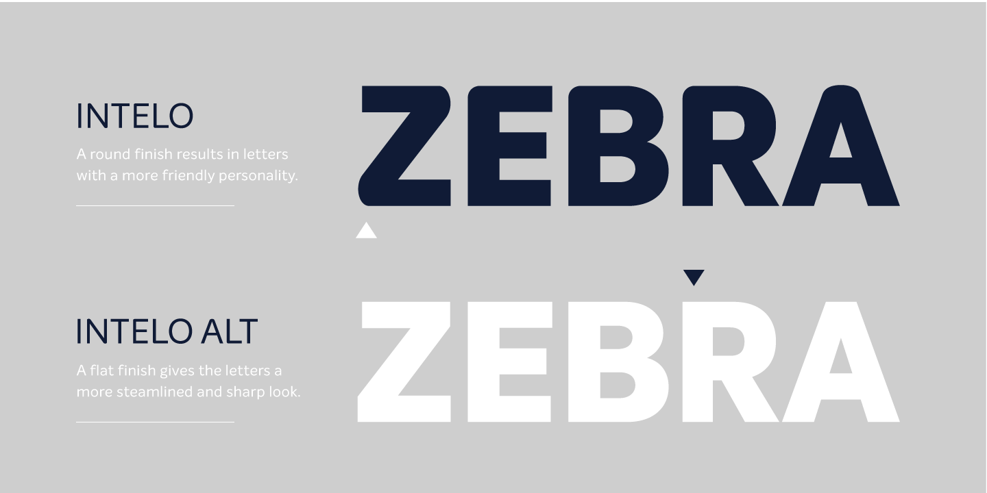 Пример шрифта Intelo SemiBold Italic